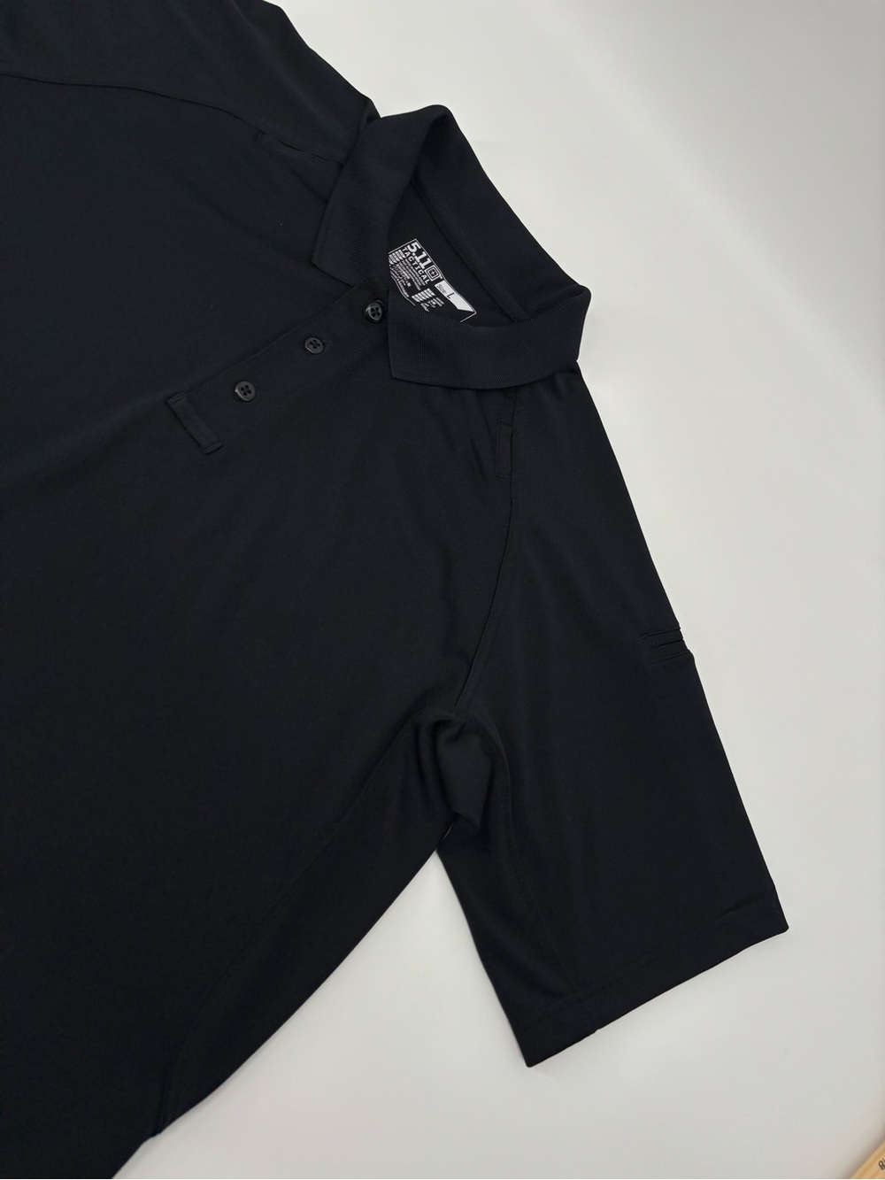 5.11 Tactical Performance Polo Shirt Mens Large L Black Short Sleeve 71049 Mic